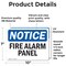 Signmission Fire Alarm Panel, 10 in W x Rectangle, Vinyl Decal OS-2PACK-NS-D-710-L-12535 - alternate 6